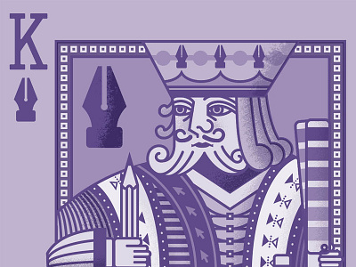 King Of Vectors illustration illustrator king pantone playing card ultra violet vector