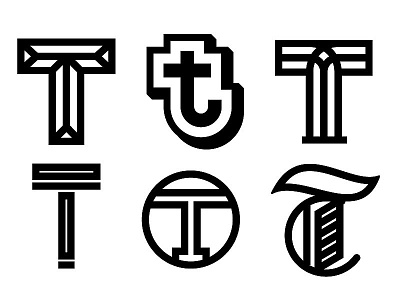 T illustrator letter lettering logo logotype type typography