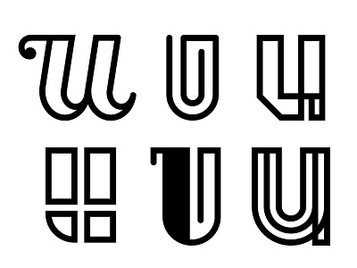 U illustrator letter lettering logo logotype type typography