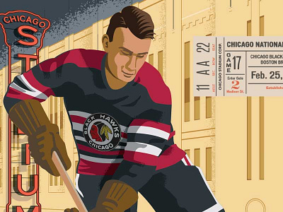 Chicago Blackhawks blackhawks chicago design hand lettering hockey illustration illustrator nhl sports typography