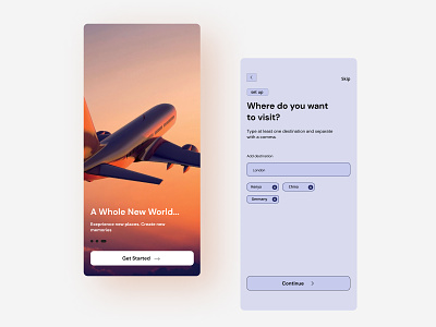 Mobile App for travel website