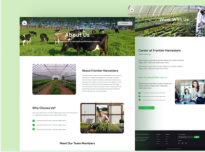 Agribusiness Website Design branding design figma landing page prototype ui uiux user interface userexperience web design website design wireframe