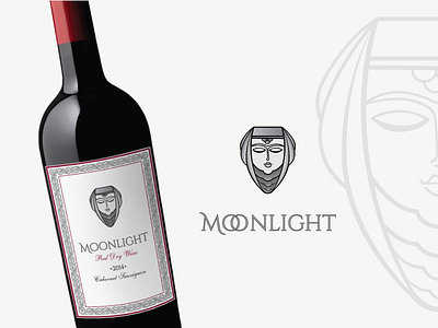 Label design for Moonlight wines