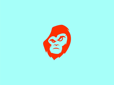 ape angry ape gorilla icon illustration logo mark mascot minimal monkey simple symbol