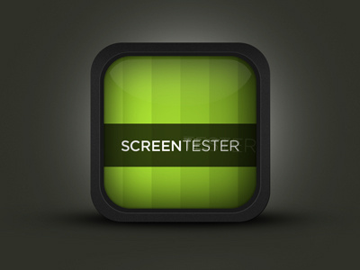 Dribbbleshot green icon iphone icon screen tv