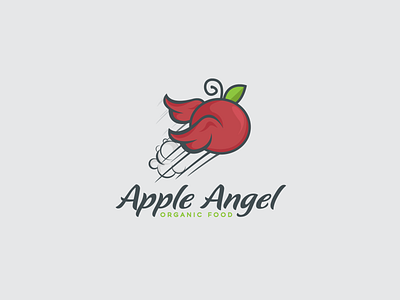 Apple Angel © logo design building brand design hình minh họa icon kiểu chữ logo vectơ