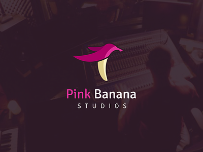Pink Banana © logo design building brand design hình minh họa kiểu chữ logo vectơ