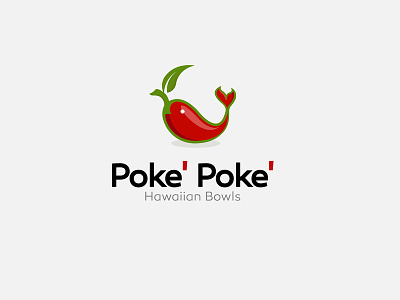 Poke' Poke' © logo design font chữ hình minh họa kiểu chữ logo màn hình minh họa thiết kế vectơ xây dựng thương hiệu