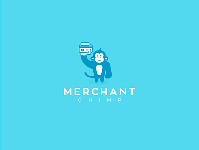 Logo Merchant Chimp building brand illustration logo logodesign logos logotype love vector