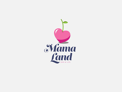 logo Mama land - love life biểu tượng branding building brand illustration logo ui vectơ