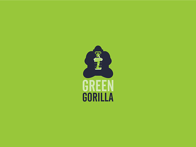 Logo Green Gorolla branding design font chữ hình minh họa kiểu chữ logo screen illustration vector