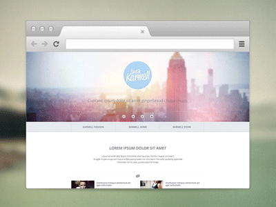 karmell site concept - animated