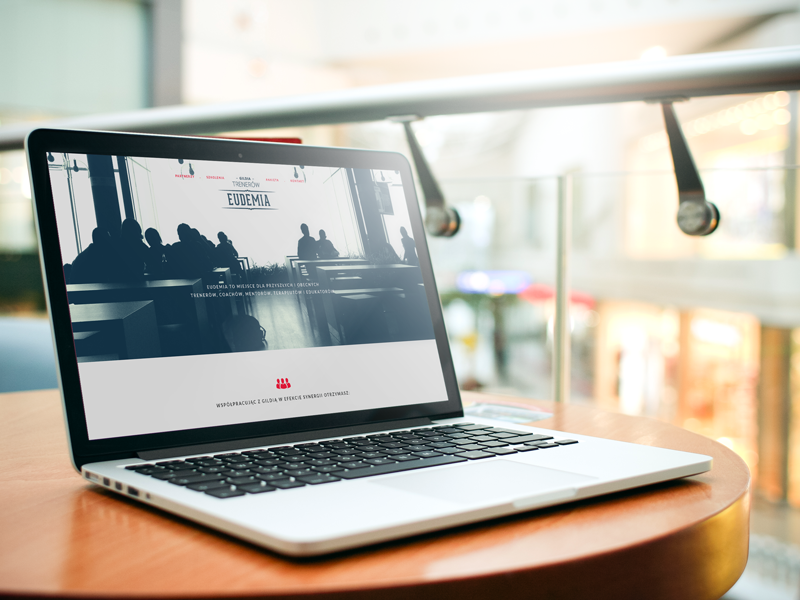 Eudemia landing page web design landing page