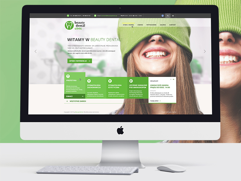 Beauty Dental teeth green website dentist