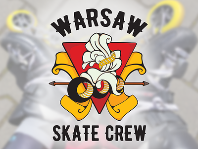 Warsaw Skate Crew T-shirt design inline rollerskate rollerskating skate skater skating t-shirt vector