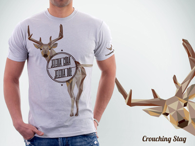 Jelenia T (Crouching Stag T) t shirt vector