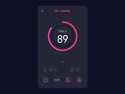 Air cleaner ui、cleaner、weather、design