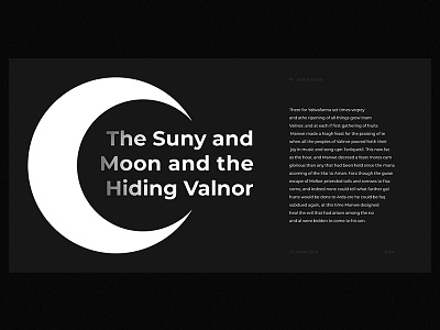 Suny & Moon — Experimental UI #3 clear experimental typography ui web