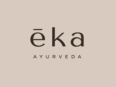 eka logo ayurveda branding identity indian logo minimal simpleliving traditions vector wellness