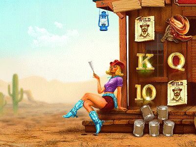 Girl character cowboy desert game girl hot sex slot