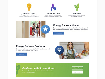 Stream Home Page Design