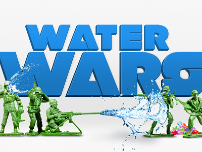 Water Wars action figures war army men guns military student ministry water water balloons water guns youth ministry