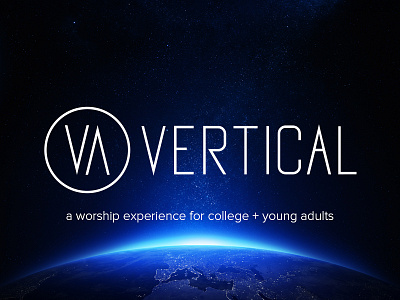 Vertical - a worship experience church college elevate elevation logo ministry type typography up vertical worship