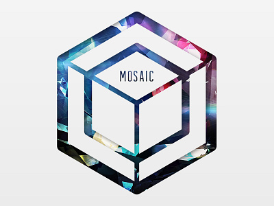 Mosaic camp color cube geometric hex hexagon icon mosaic pieces youth