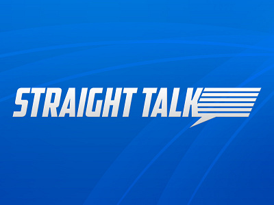 Straight Talk angle bubble conversation dialogue logo mens ministry quote straight talk thought typography