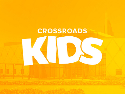 Crossroads Kids Branding branding building crossroads identity kids logo orange yellow