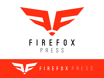 Firefox Press Logo book branding fire firefox fox icon identity logo publisher