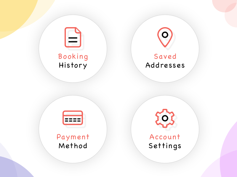 Icons User Profile icon design two color icons icons setting payment address booking icon