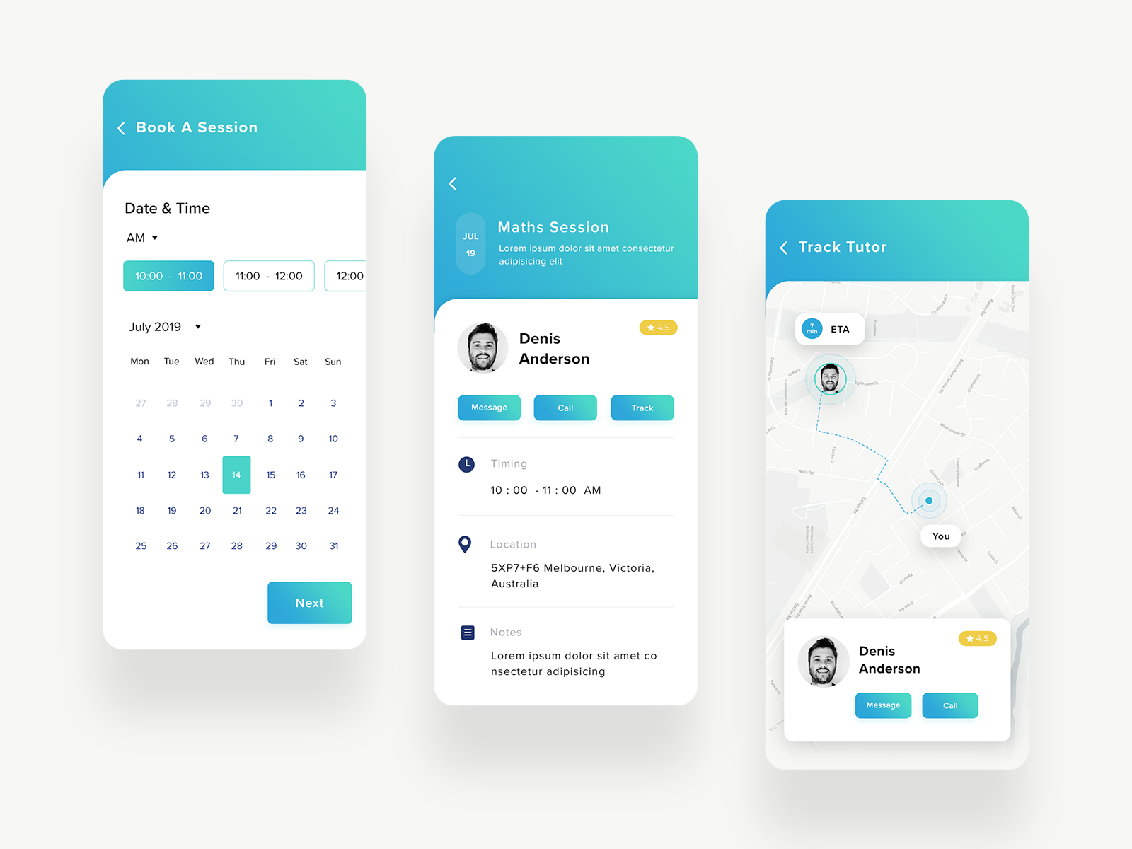 Book a session by Sumesh Verma on Dribbble