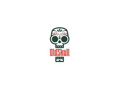 Old Skull fashion logo mexico skull store