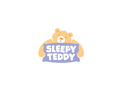 Sleepy Teddy baby bear cute kid logo night sleep teddy toy