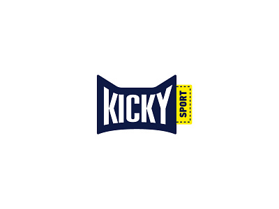 Kicky Sport cat fitness label logo sport sportswear