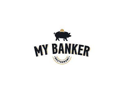 My Banker | Portfolio edition bar beef cafe coin food grill logo meat money pig restaurant