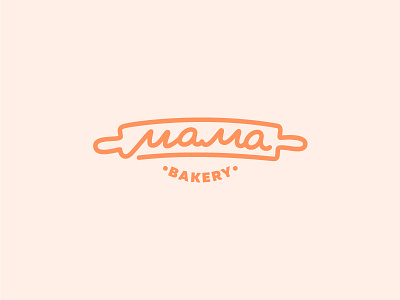 Mama Bakery bake bakery bread confectionery logo mama mom pin rolling