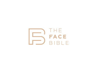 The Face Bible | Concept b beauty cosmetic cosmetology f fb letter logo monogram