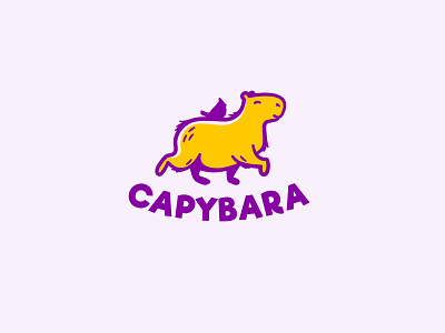Capybara | Concept animal capybara cute friend logo lovely