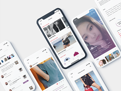 Product design for Fashion-Tech social networking service app app design concept design ecommerce app fashion app product design social app ui ux