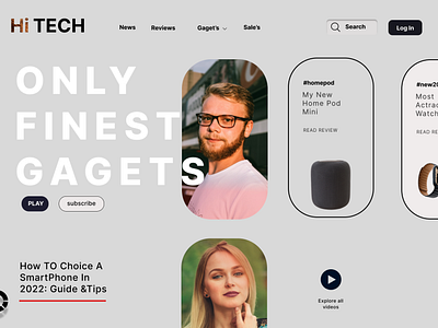 E-commerce website landing page