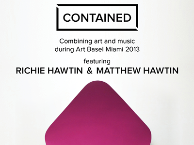 Contained Artwork - Art Basel Miami 2013 art art basel art miami contained edm matthew hawtin music richie hawtin