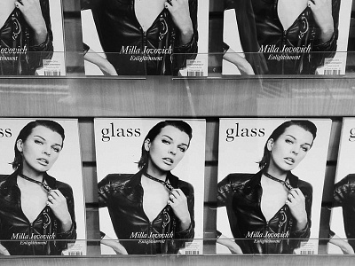 Glass Magazine - Enlightment glass magazine milla jovovich