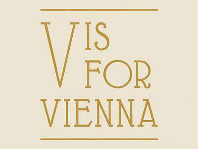 V Is For Vienna