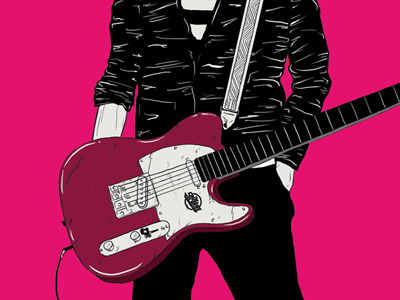 The Strokes - Grantland Quarterly grunge guitar illustration indie julian casablancas leather music new york nyc rock the strokes