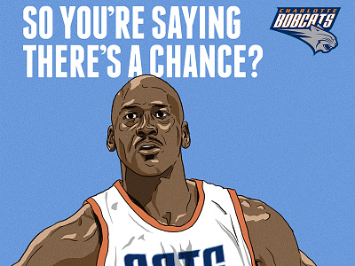 Charlotte Bobcats - Jordan? basketball bobcats cats charlotte espn illustration king michael jordan mj nba sports