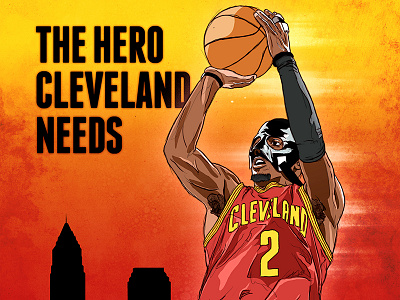 Cleveland Cavaliers - Kyrie Irving art direction basketball cavs cleveland espn hoops illustration kyrie irving nba sports uncle drew