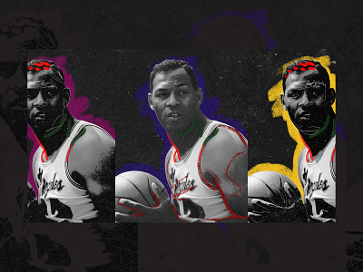 Respect Your OGs: Elgin Baylor after effects animation basketball blm civil rights collage design drawing illustration motion graphics nba photo portrait remix sketch sports storytelling