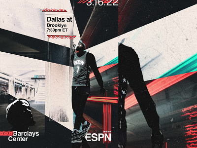 Poster Design: Dallas @ Brooklyn ft. Kevin Durant